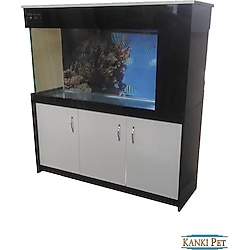 135 Cm Yandan sumplı Mobilyalı Akvaryum kumandalı Led Aydınlatmalı