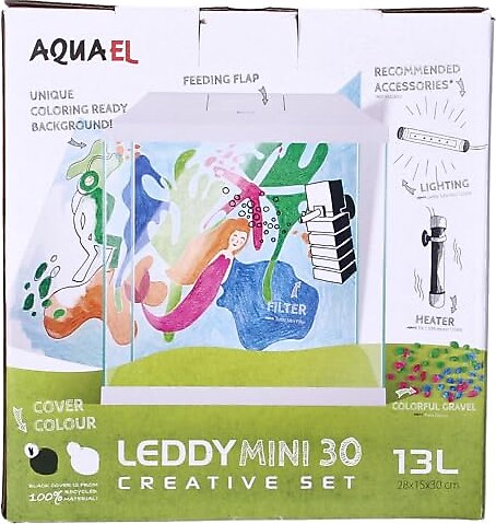 Aquael Aquarium Set Leddy Mini 30 Beyaz
