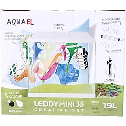 Aquael Aquarium Set Leddy Mini 35 Beyaz