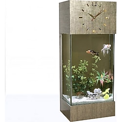 Dekor Akvaryum Full Set, LED Işıklı Saat Kule Akvaryum DEKA-926 Antik Bronz