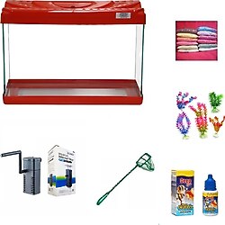 Kanki Pet 30 Cm Akvaryum Hazır Set 3018 Kırmızı