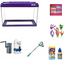 Kanki Pet 30 Cm Akvaryum Hazır Set 3018 Mor