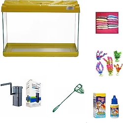 Kanki Pet 30 Cm Akvaryum Hazır Set 3018 Sarı