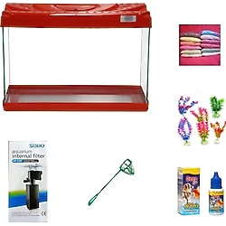 Kanki Pet 35 cm Akvaryum Hazır Set 3518 - Kırmızı