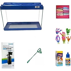 Kanki Pet 35 cm Akvaryum Hazır Set 3518 - Mavi