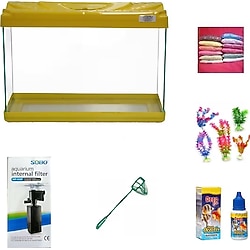 Kanki Pet 35 cm Akvaryum Hazır Set 3518 - Sarı
