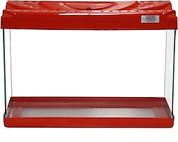 Kanki Pet KP3518 35 cm Renkli Kapak Akvaryum - Kırmızı