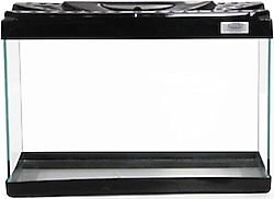 Kanki Pet KP3518 35 cm Renkli Kapak Akvaryum - Siyah