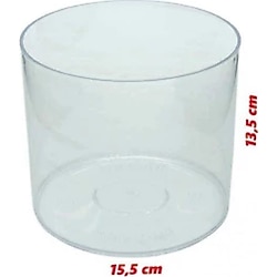 TROPİKAL Beta Kabı Mika Fanus Silindir 2,5 Litre